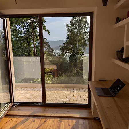 Villa W Lesie Z Widokiem Na Jezioro I Gory Oraz Prywatnym Basenem, Sauna, Kominkiem, Lasem I Ogrodem Roznow