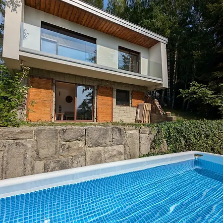 Villa W Lesie Z Widokiem Na Jezioro I Gory Oraz Prywatnym Basenem, Sauna, Kominkiem, Lasem I Ogrodem *