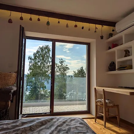 Villa W Lesie Z Widokiem Na Jezioro I Gory Oraz Prywatnym Basenem, Sauna, Kominkiem, Lasem I Ogrodem Roznow